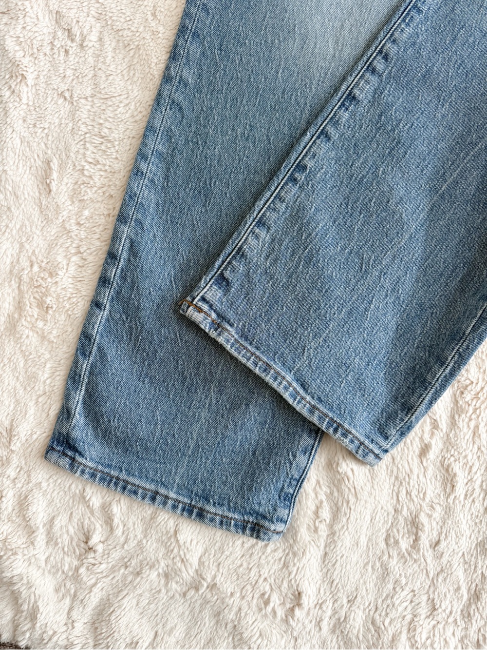 Madewell Curvy 90s Straight Jeans 30T High Rise Tall Light Wash Denim - Picture 4 of 8